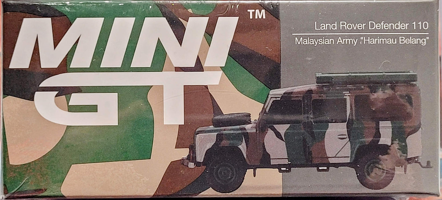 Mini GT Land Rover Defender 110 Malaysian Army Harimau Belang Malaysia Exclusive