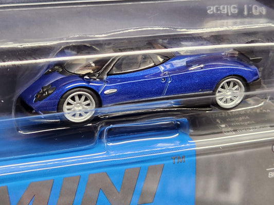 MINI GT Pagani Zonda F Blue Argentina Limited Edition – Mijo Exclusive USA