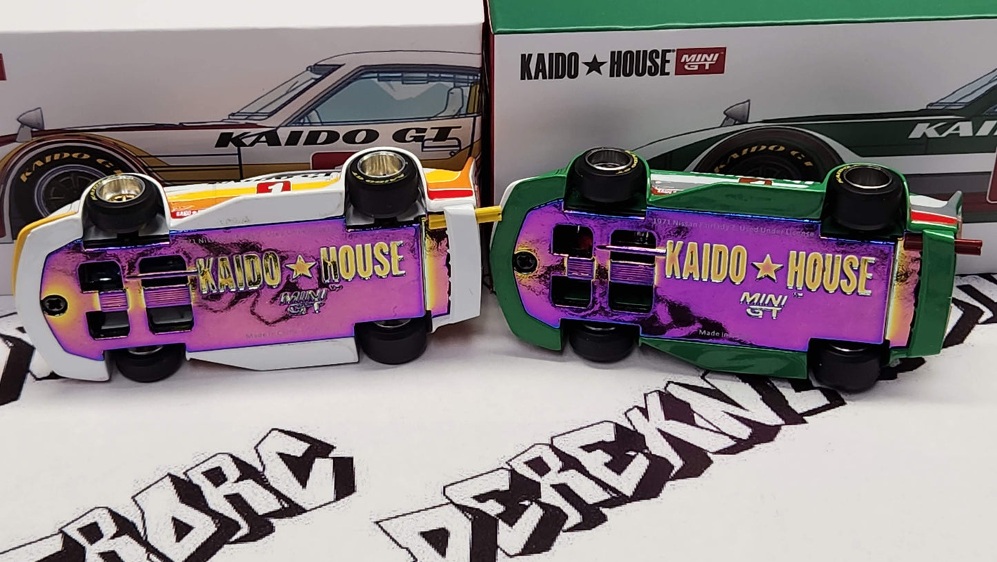 MINI GT Kaido House GT Factory Sealed Datsun Fairlady Z Set Red & Green Versions