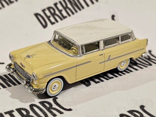 NOT FOR SALE GreenLight Collectibles Deco Sample 1955 Chevrolet Two-Ten Handyman Harvest Gold/India Ivory