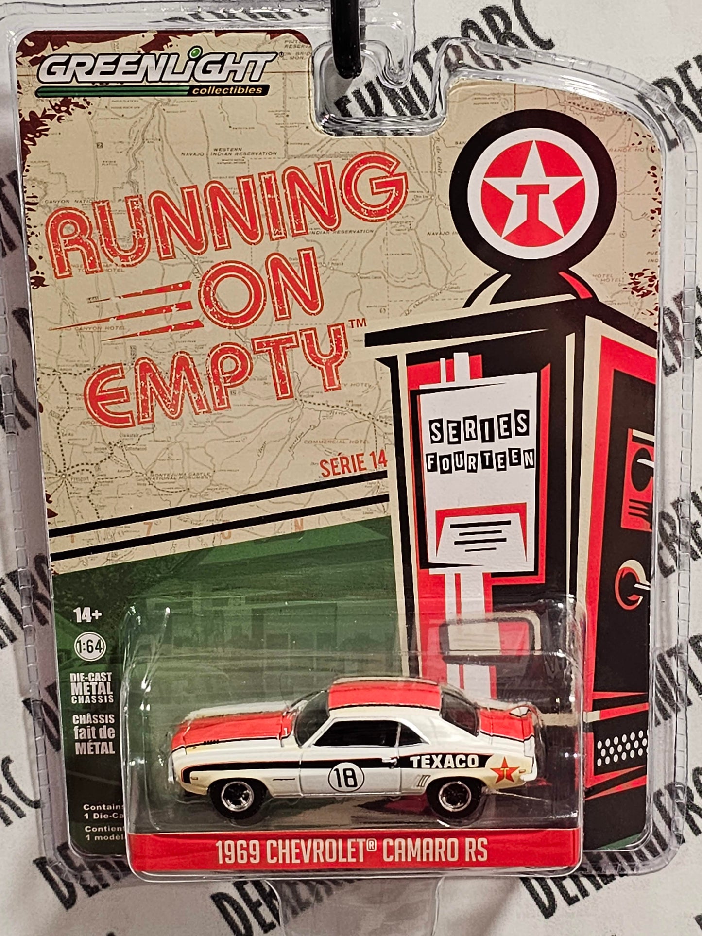 GreenLight Collectibles 1969 Chevrolet Camaro RS Texaco Running on Empty