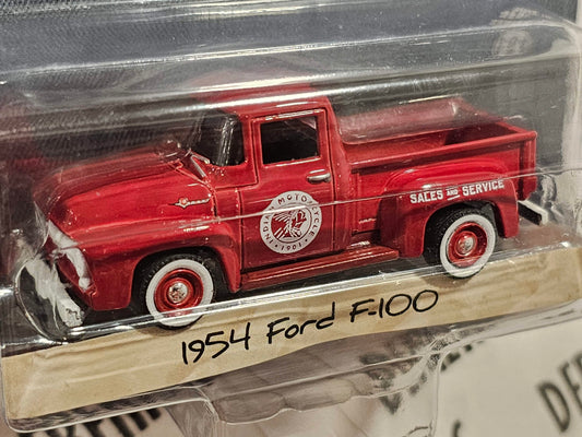 GreenLight Collectibles 1954 Ford F-100 - Indian Motorcycle Sales & Service Blue Collar Series 10