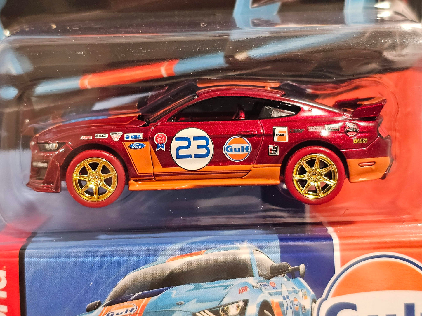Auto World Ultra Red Chase 2022 Ford Mustang Shelby GT500 GULF Racing Limited