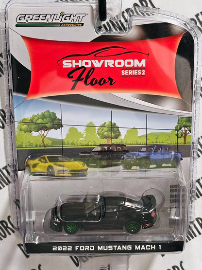 GreenLight Collectibles Chase 2022 Ford Mustang Mach 1 Showroom Floor Series 2 GREEN MACHINE