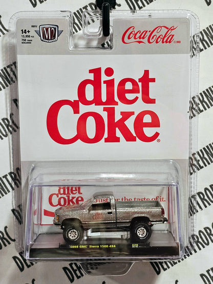 M2 Machines 1998 GMC Sierra 1500 4X4 Diet Coke Coca Cola OBS