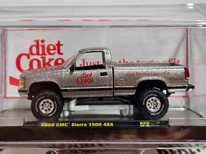 M2 Machines 1998 GMC Sierra 1500 4X4 Diet Coke Coca Cola OBS