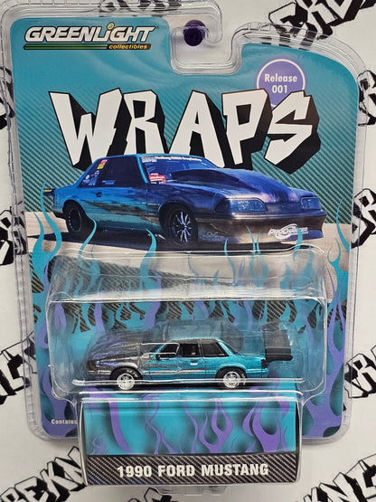 "Turbo AWD" Mustang GreenLight Collectibles WRAPS 1990 Ford Mustang Store Exclusive