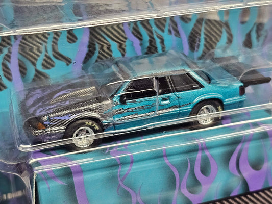 Damaged Package "Turbo AWD" Mustang GreenLight Collectibles WRAPS 1990 Ford Mustang Store Exclusive