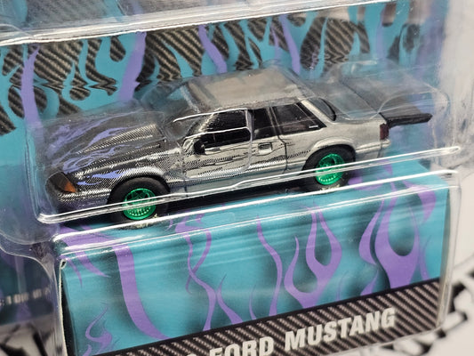 "Turbo AWD" Mustang GreenLight Collectibles WRAPS Raw Chase 1990 Ford Mustang Store Exclusive