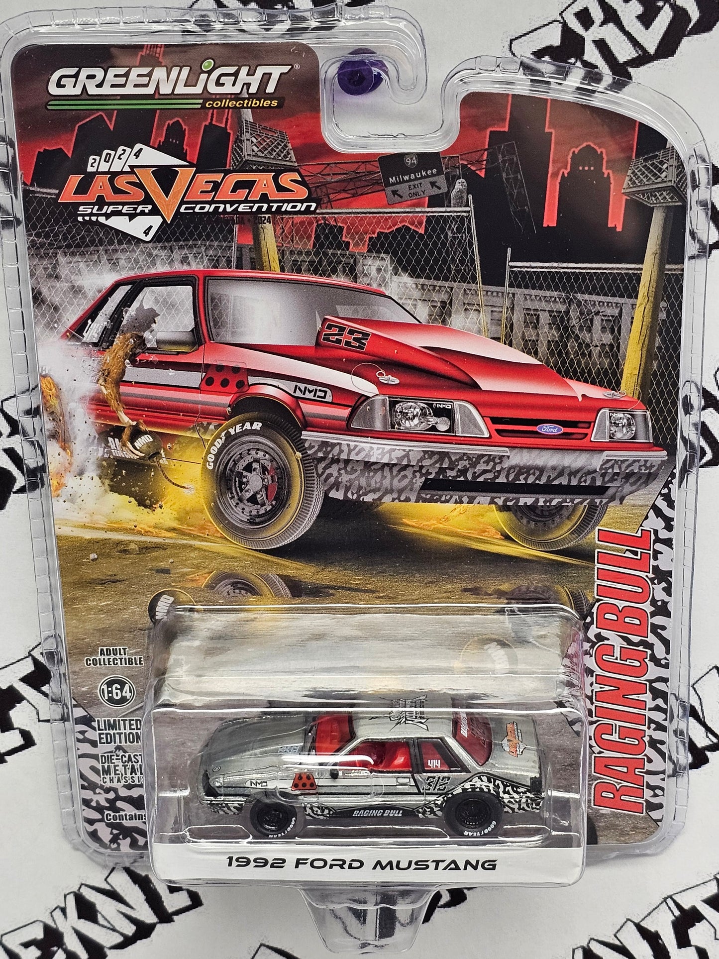 GreenLight Collectibles Raw Chase 1992 Ford Mustang Fox Body