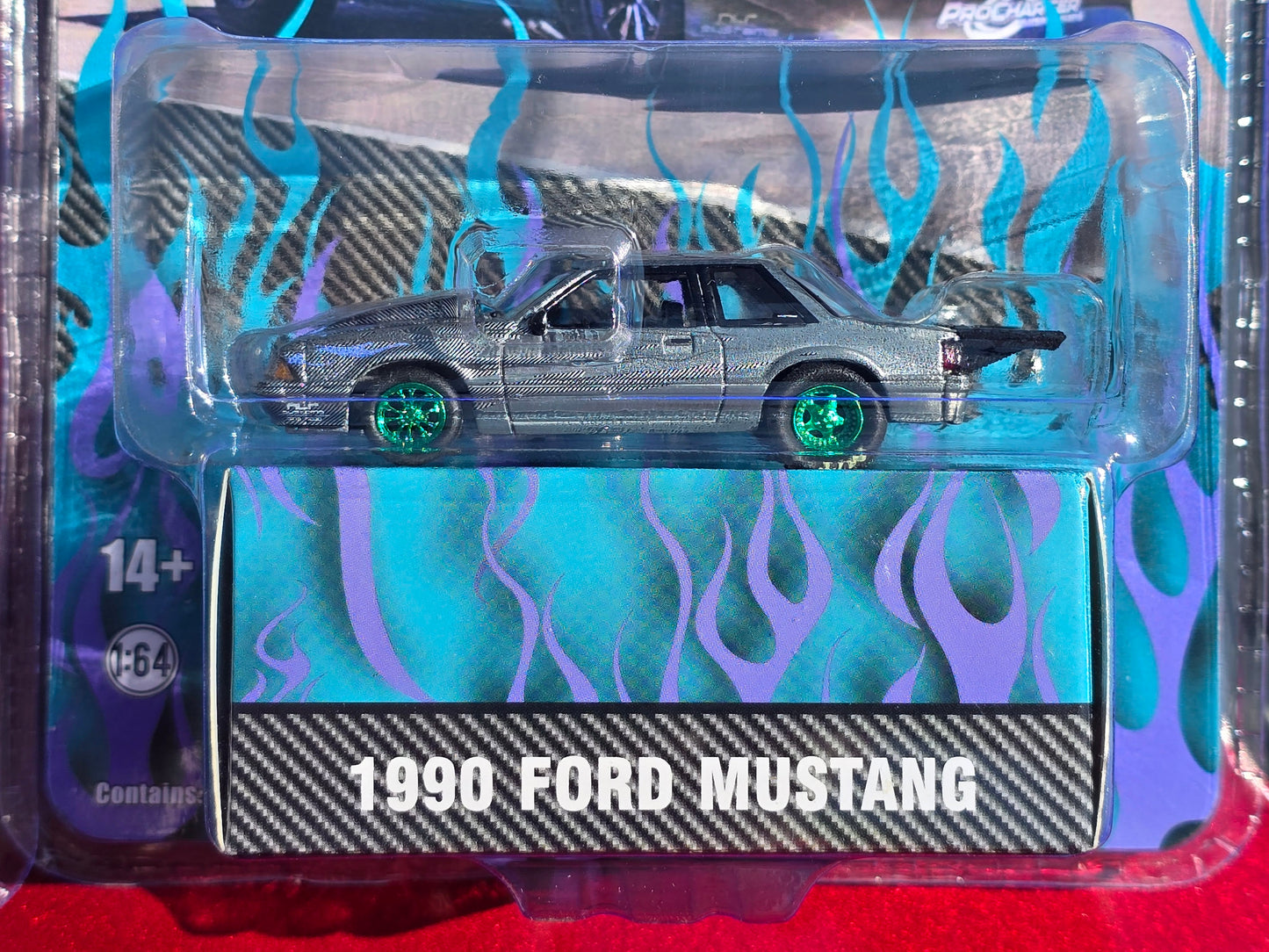 GreenLight Collectibles WRAPS Raw Chase 1990 Ford Mustang Store Exclusive