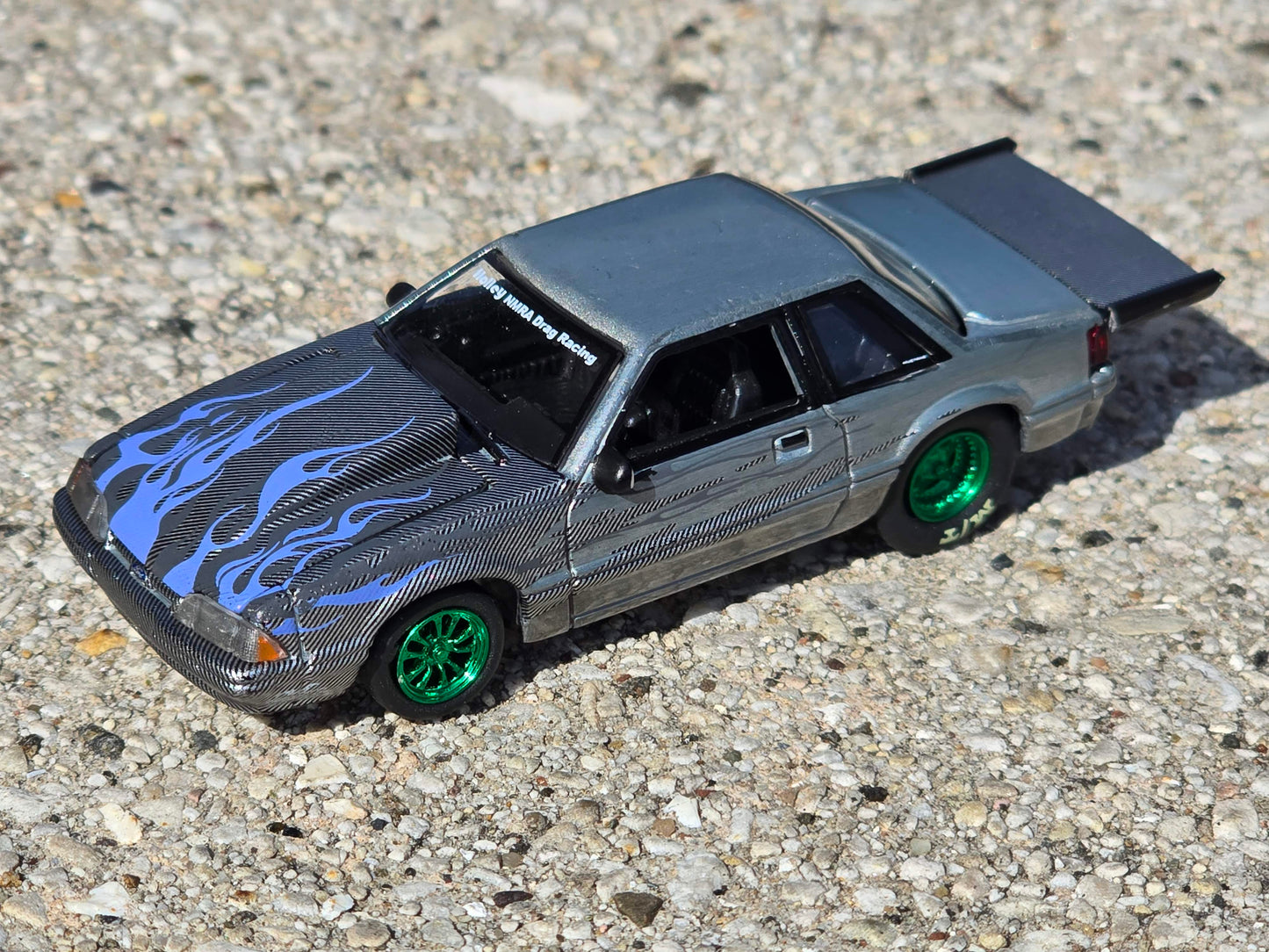 GreenLight Collectibles WRAPS Raw Chase 1990 Ford Mustang Store Exclusive